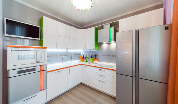 Фотопечать на фасадах кухни