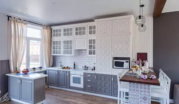 Серая кухня в Санкт-Петербурге