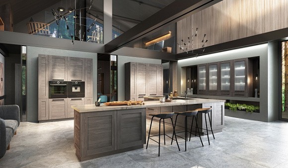 Коричневая кухня в Анапе