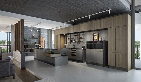 Серая кухня в Самаре