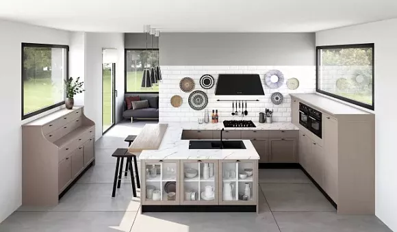 Бежевая кухня в Нальчике