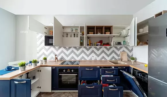 Синяя кухня в Наро-Фоминске