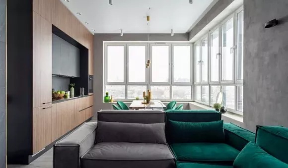 Коричневая кухня в Анапе