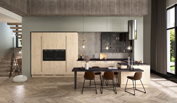 Бежевая кухня в Нальчике