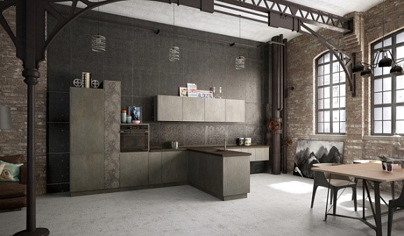 Коричневая кухня в Анапе