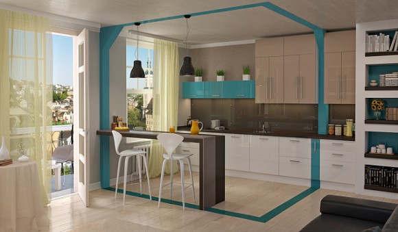 Белая кухня в Санкт-Петербурге