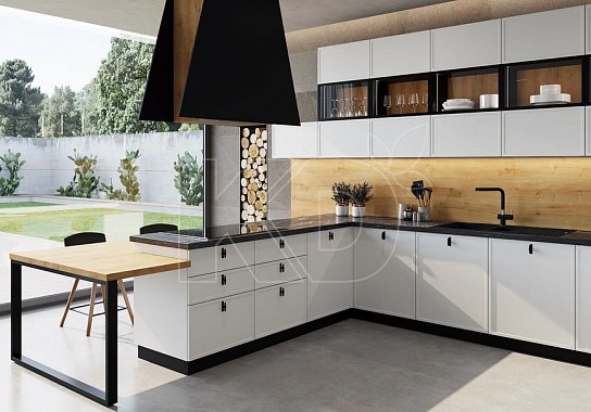 Дизайн кухни в белом цвете