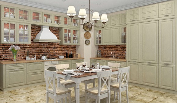 Светлая кухня в Арзамасе