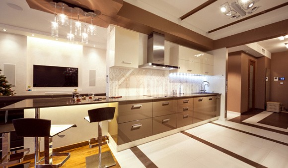 Бежевая кухня в Нальчике