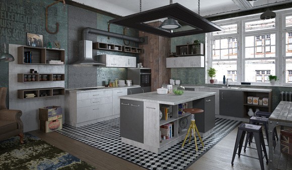 Серая кухня в Санкт-Петербурге