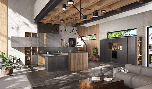 Серая кухня в Санкт-Петербурге