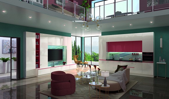 Бежевая кухня в Нальчике