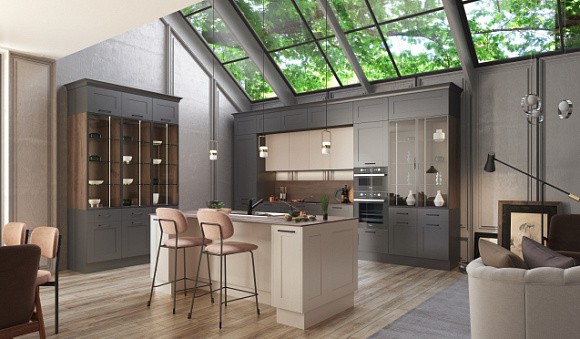 Коричневая кухня в Анапе