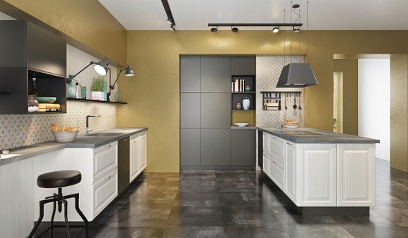 Серая кухня в Самаре