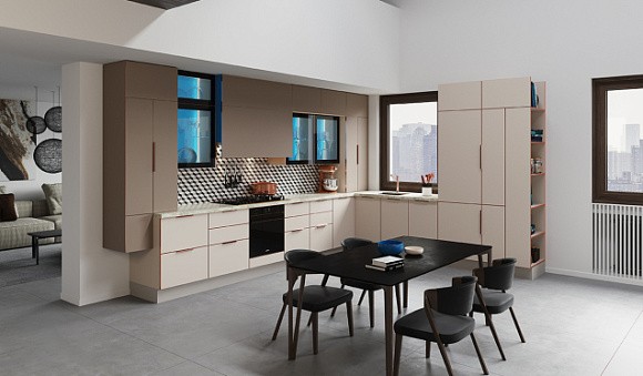 Светлая кухня в Санкт-Петербурге