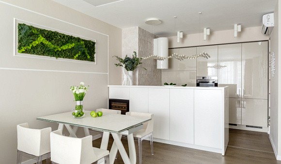 Бежевая кухня в Нальчике