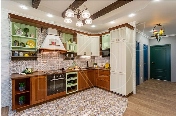 цвет угловой кухни