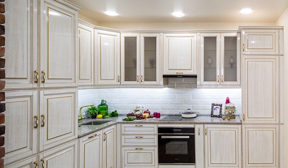 Бежевая кухня в Нальчике