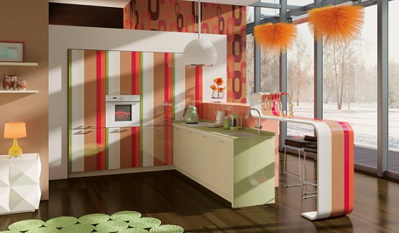 Бежевая кухня во Владивостоке