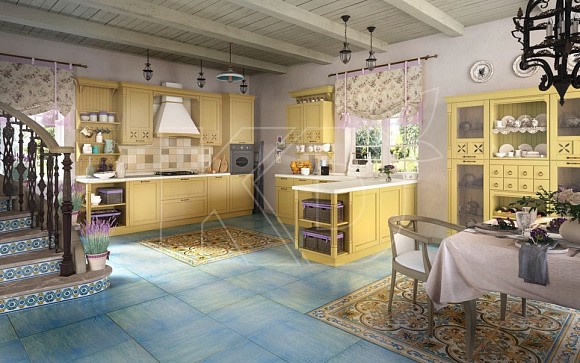 П-образный гарнитур для кухни