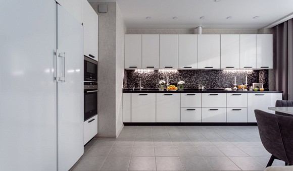 Светлая кухня в Арзамасе