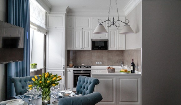 Дизайн стен на кухне