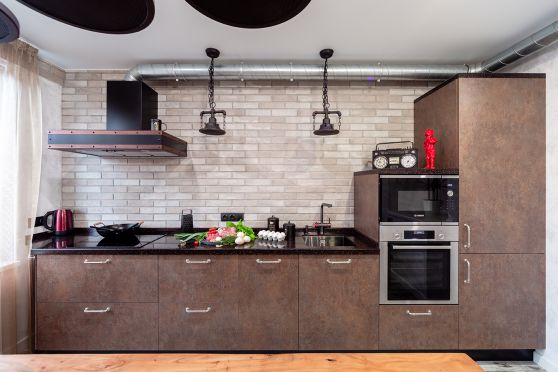 кухня в стиле лофт